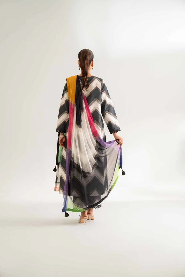 3 Piece – Digital Printed Embroidered Suit – NS42501700