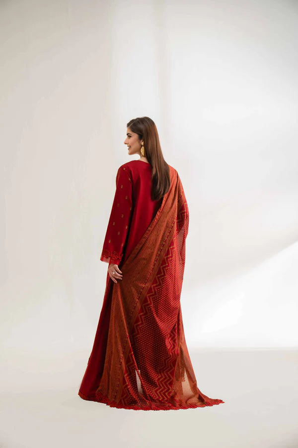 3 Piece – Printed Embroidered Suit – NS42501912