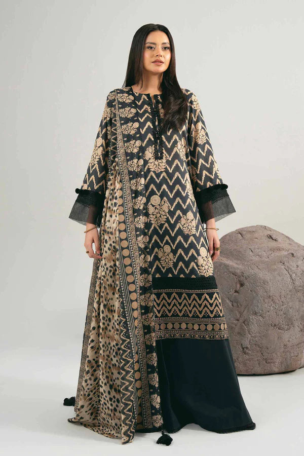 3 Piece – Printed Embroidered Suit – NS42502016
