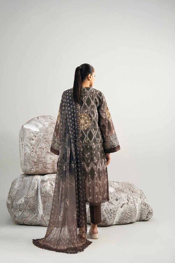 3 Piece – Digital Printed Embroidered Suit – NS42502038
