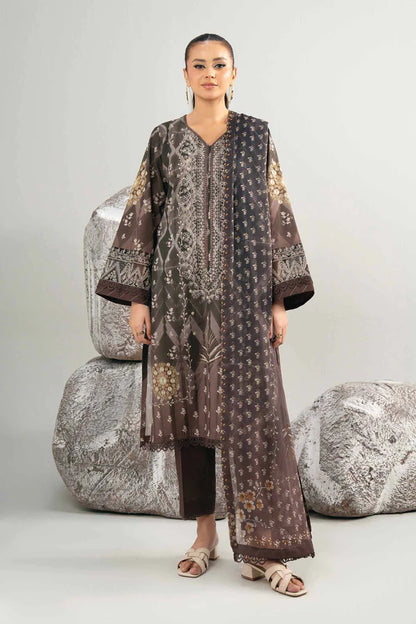 3 Piece – Digital Printed Embroidered Suit – NS42502038