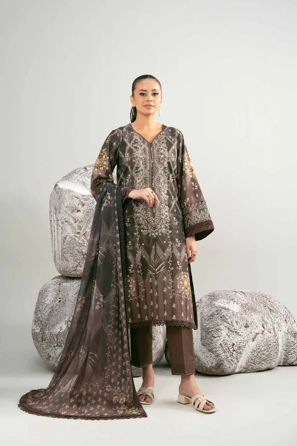 3 Piece – Digital Printed Embroidered Suit – NS42502038