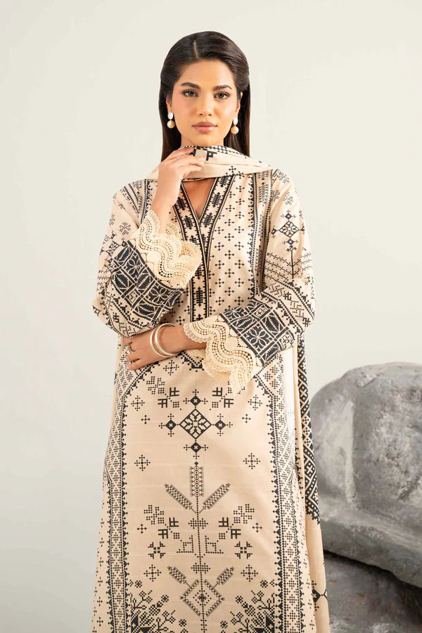 3 Piece – Digital Printed Embroidered Suit – NS42502049