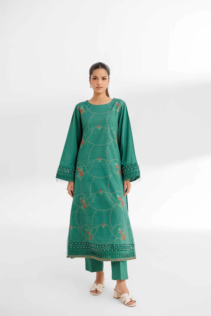 2 Piece – Dyed Embroidered Suit – NS42502055