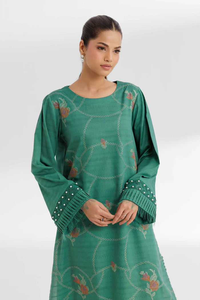 2 Piece – Dyed Embroidered Suit – NS42502055