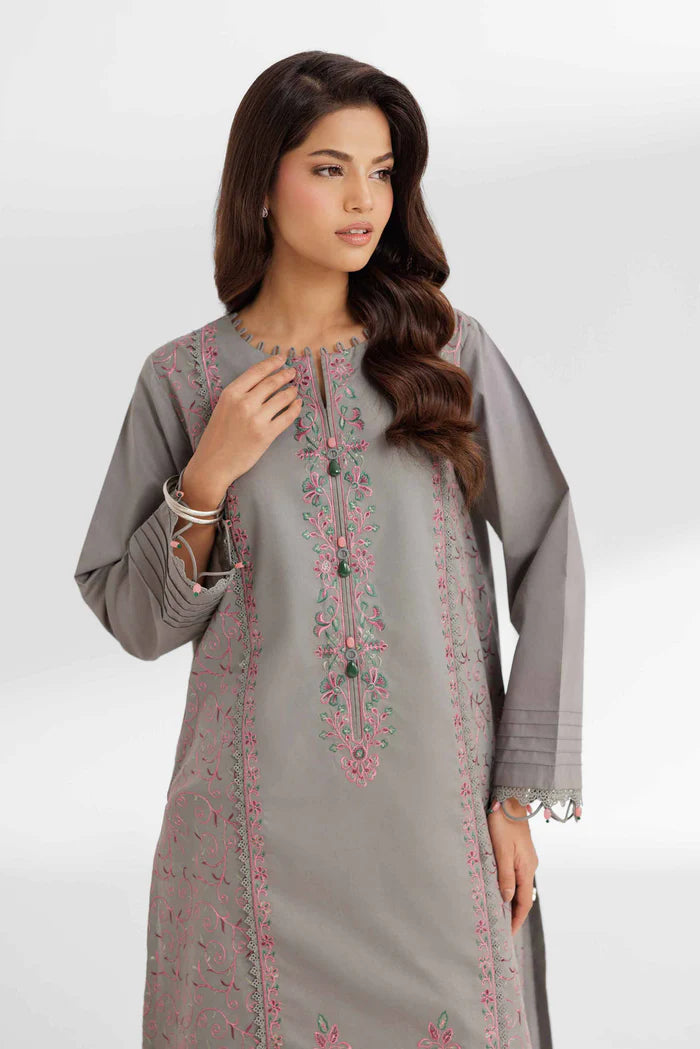 2 Piece – Dyed Embroidered Suit – NS42502068