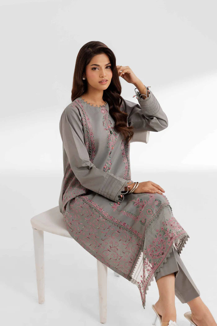 2 Piece – Dyed Embroidered Suit – NS42502068