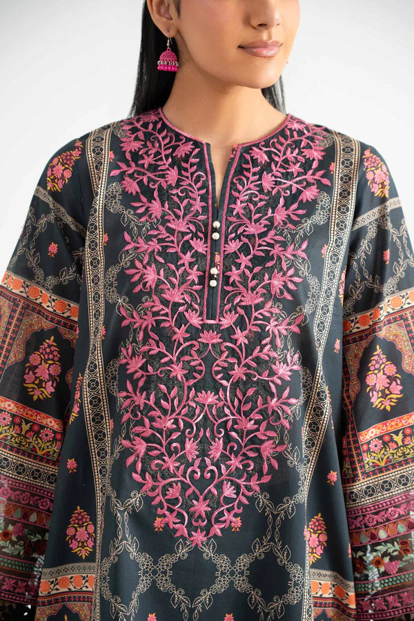 3 Piece – Digital Printed Embroidered Suit – NS42502225