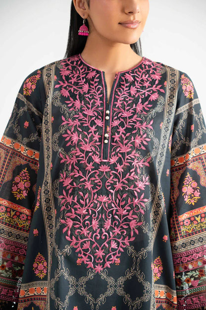 3 Piece – Digital Printed Embroidered Suit – NS42502225