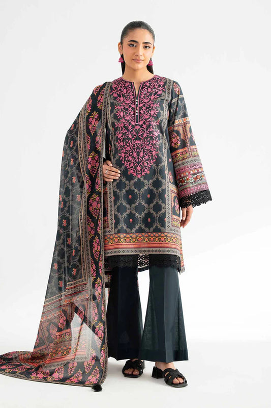 3 Piece – Digital Printed Embroidered Suit – NS42502225