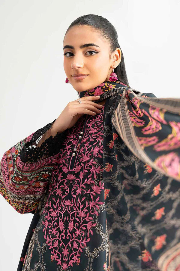 3 Piece – Digital Printed Embroidered Suit – NS42502225
