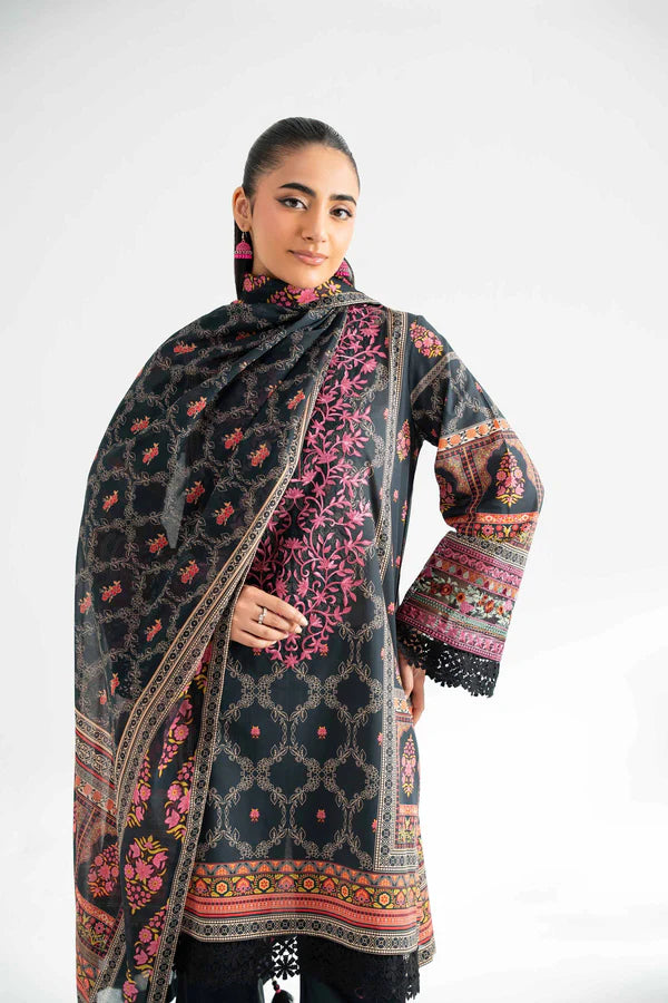 3 Piece – Digital Printed Embroidered Suit – NS42502225
