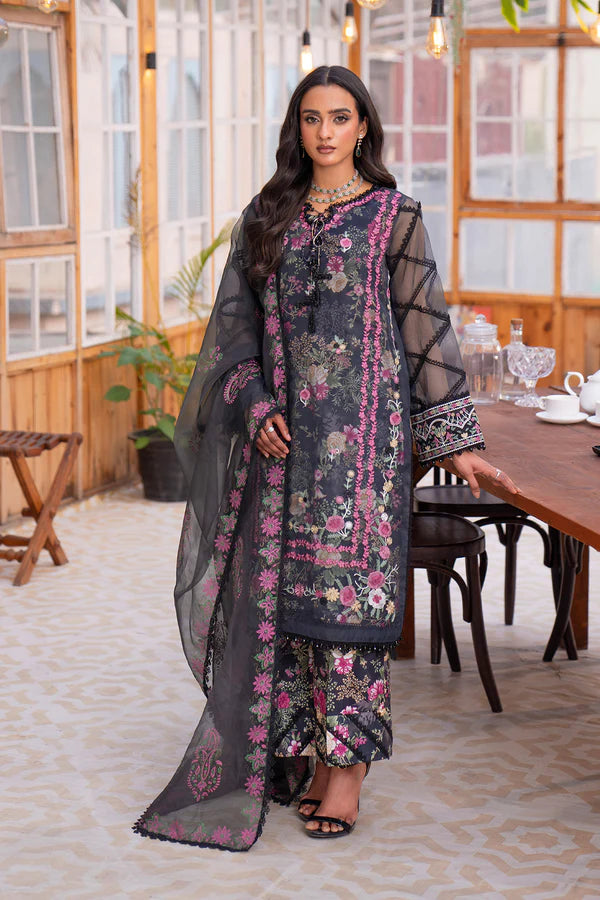 MUSE – 4PC LAWN & ORGANZA -SAFD862