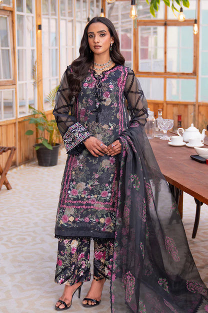 MUSE – 4PC LAWN & ORGANZA -SAFD862
