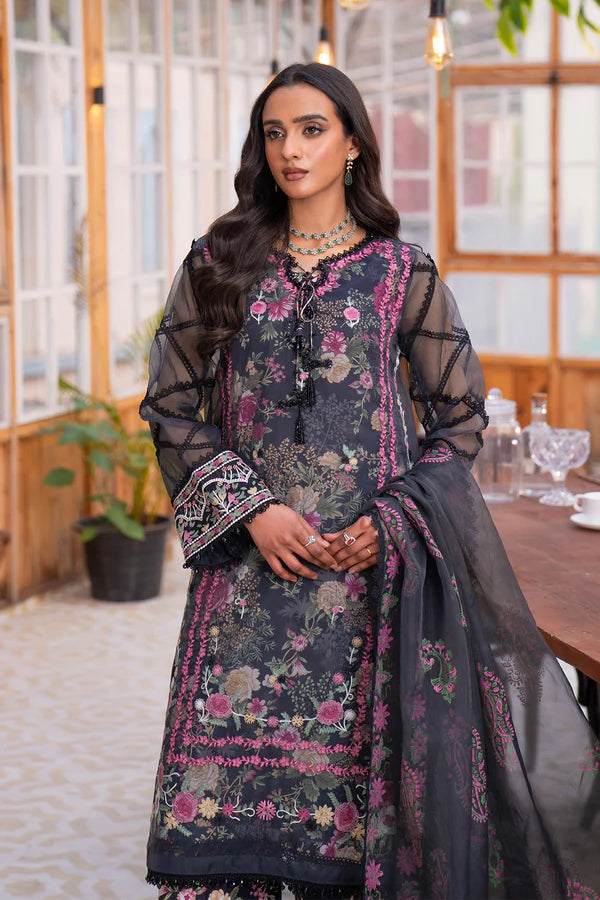 MUSE – 4PC LAWN & ORGANZA -SAFD862