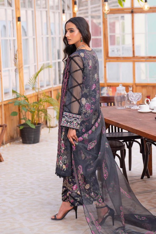 MUSE – 4PC LAWN & ORGANZA -SAFD862