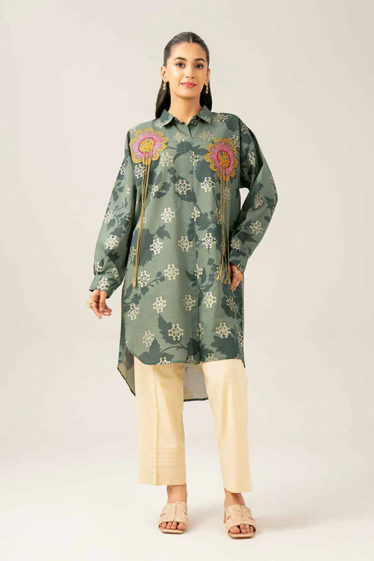 Printed Embroidered Tunic – NSFE25-88
