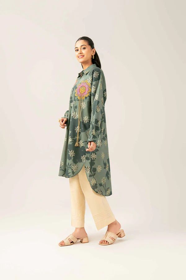 Printed Embroidered Tunic – NSFE25-88