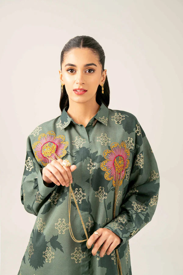 Printed Embroidered Tunic – NSFE25-88