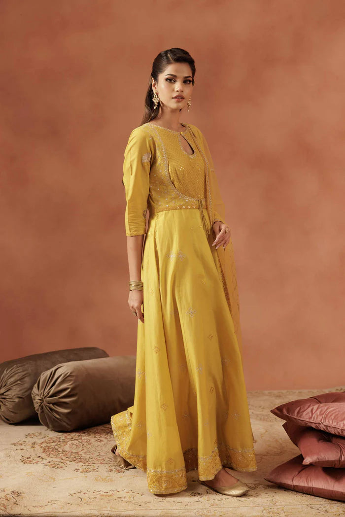 2 Piece – Embroidered Suit – NSKFE25-120