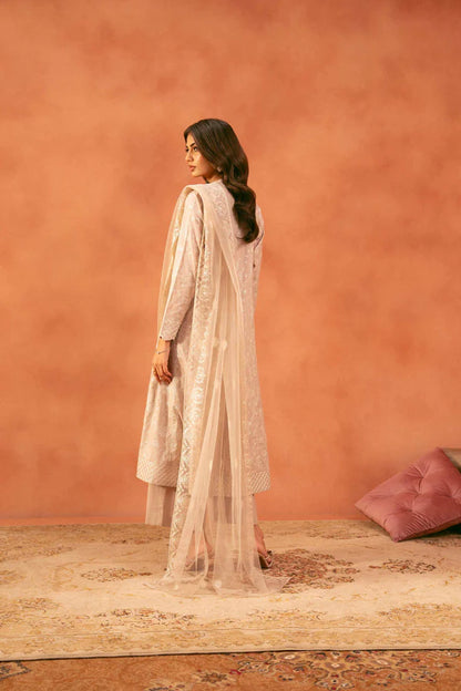 3 Piece – Embroidered Suit – NSKFE25-181