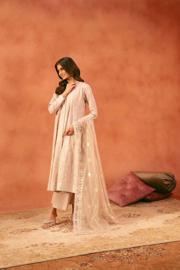 3 Piece – Embroidered Suit – NSKFE25-181