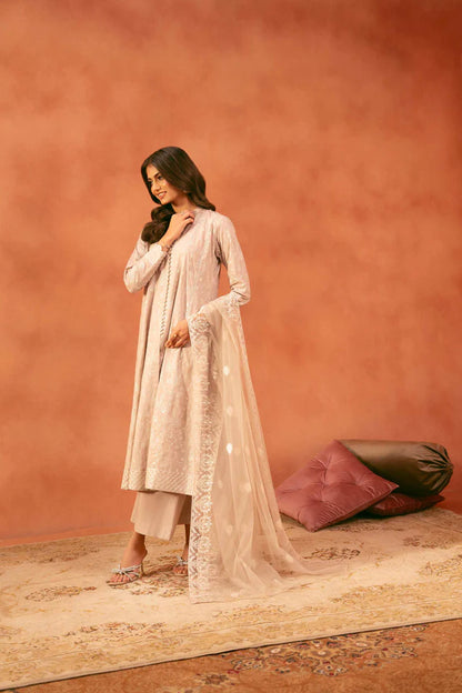 3 Piece – Embroidered Suit – NSKFE25-181
