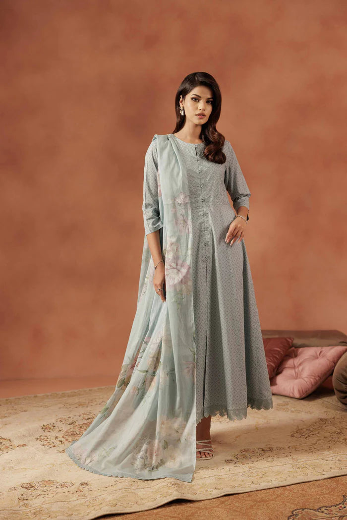 3 Piece – Embroidered Suit – NSKFE25-97
