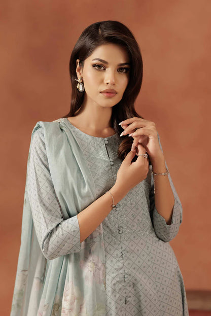 3 Piece – Embroidered Suit – NSKFE25-97