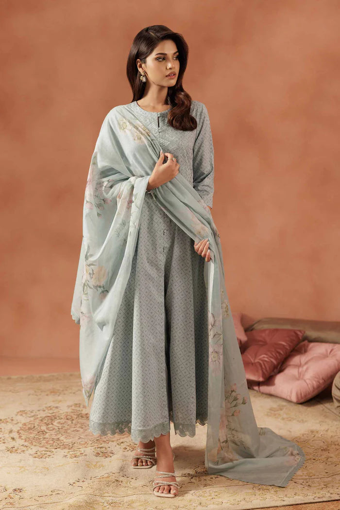 3 Piece – Embroidered Suit – NSKFE25-97