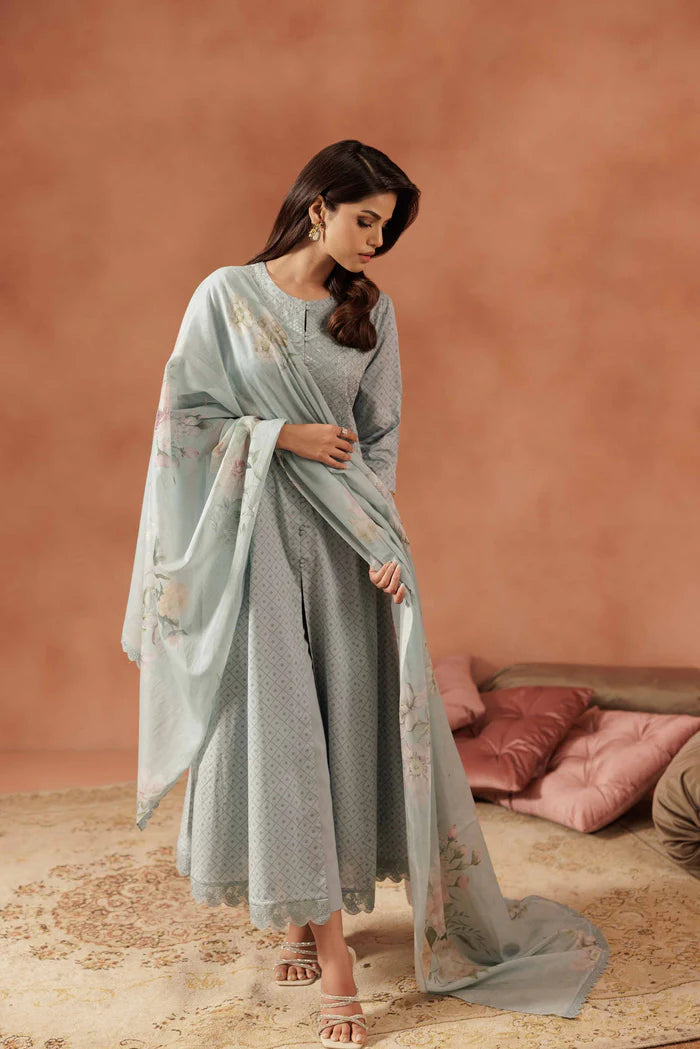 3 Piece – Embroidered Suit – NSKFE25-97