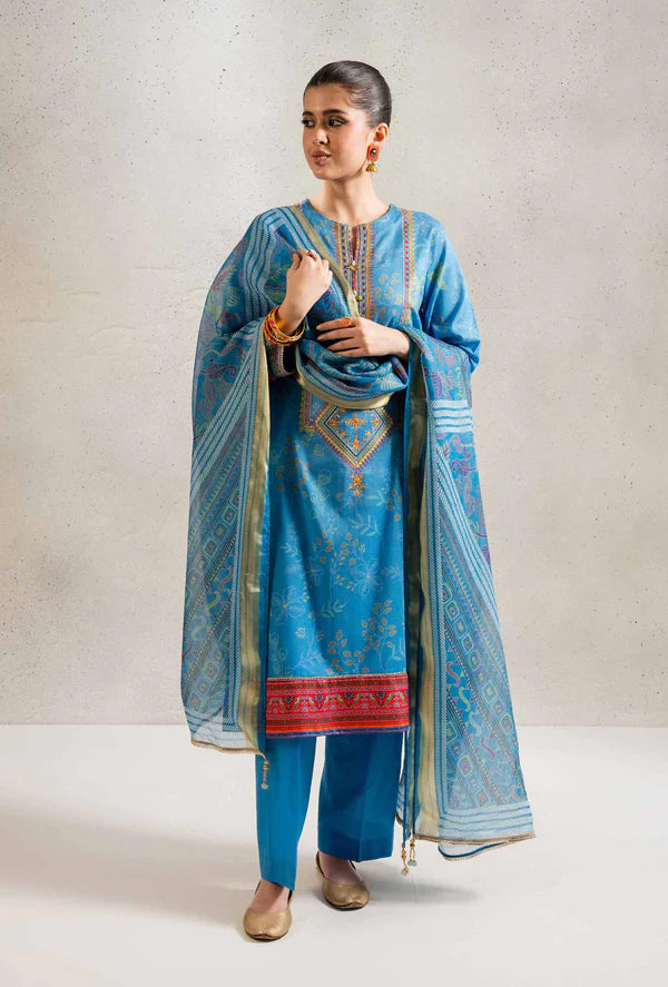 3 Piece – Printed Embroidered Suit – NSPE25-170 (KANTHA)