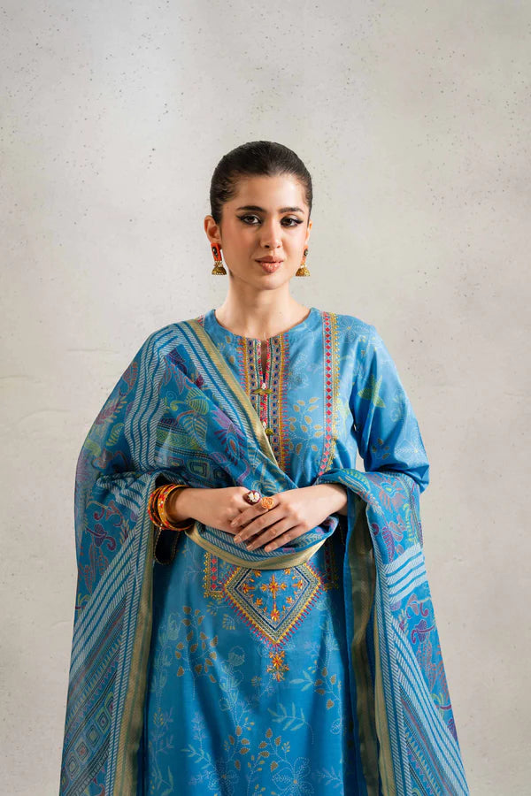 3 Piece – Printed Embroidered Suit – NSPE25-170 (KANTHA)