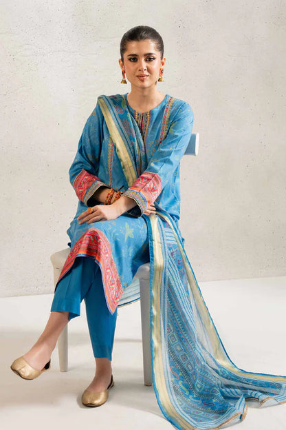 3 Piece – Printed Embroidered Suit – NSPE25-170 (KANTHA)
