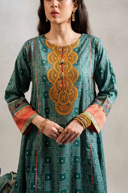 3 Piece – Printed Embroidered Suit – NSPE25-190 (KANTHA)