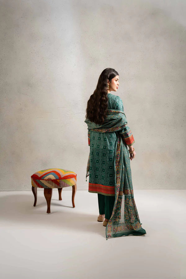 3 Piece – Printed Embroidered Suit – NSPE25-190 (KANTHA)