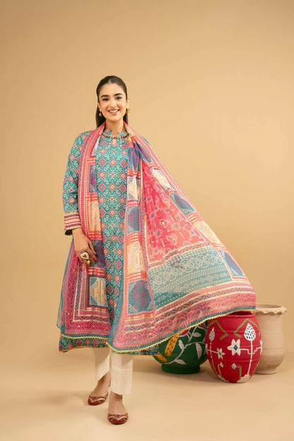 2 Piece – Printed Suit – NSPE25-259 (PATOLA)