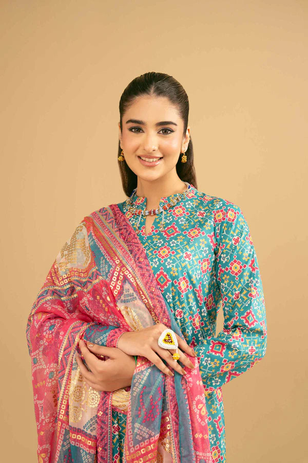 2 Piece – Printed Suit – NSPE25-259 (PATOLA)