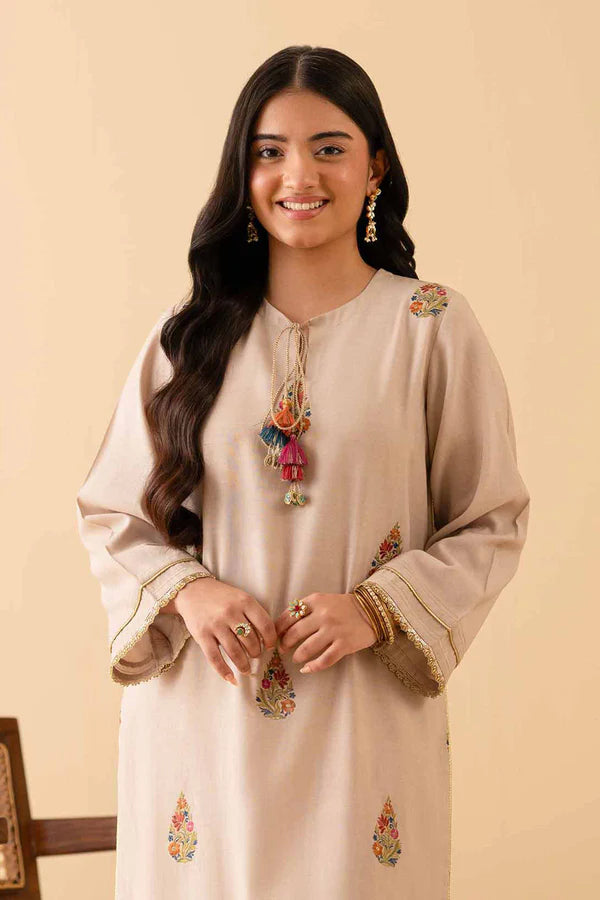 Embroidered Shirt – NSPE25-436 (MUGHAL ART)