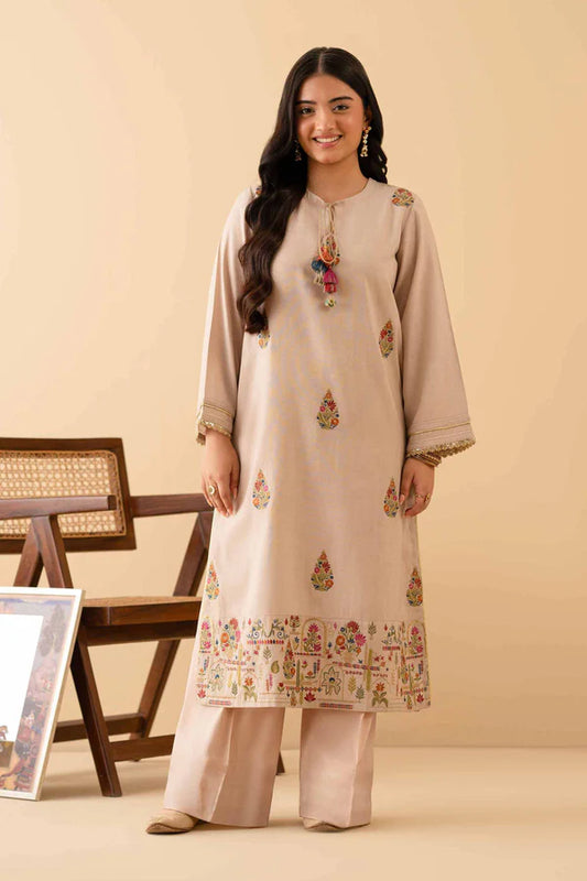 Embroidered Shirt – NSPE25-436 (MUGHAL ART)