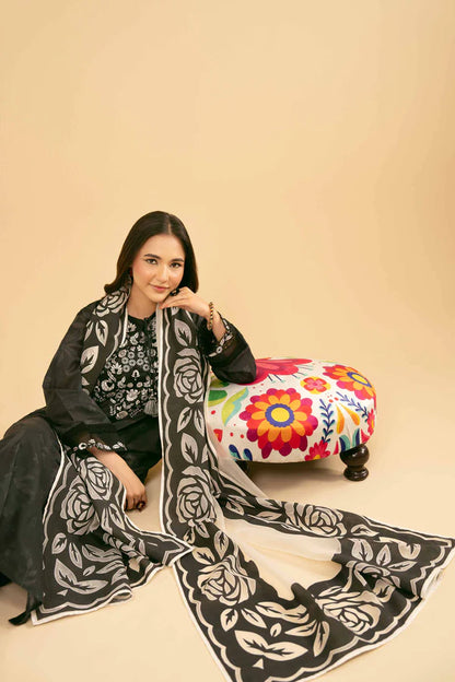 2 Piece – Embroidered Suit – NSPE25-453