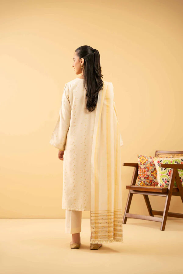 3 Piece – Embroidered Suit – NSPE25-496