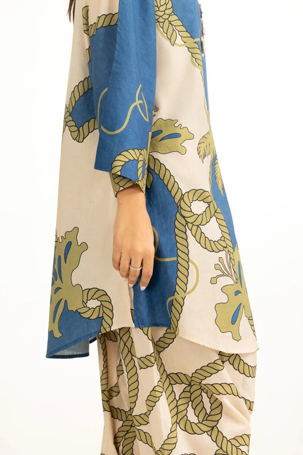 Cambric Printed Co-Ord Set IDIPST-44801