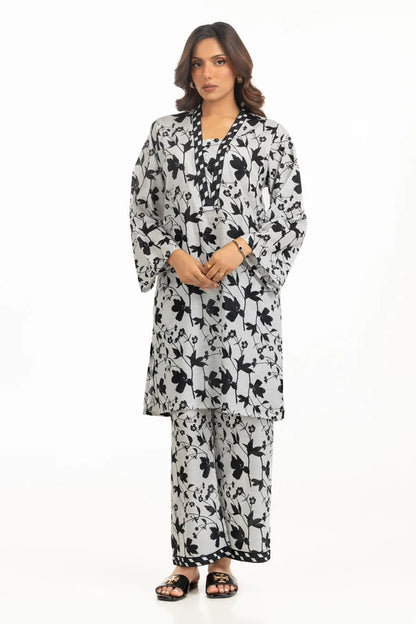 Cotton Printed Vertical Stripe Co-Ord Set IDIPST-44468
