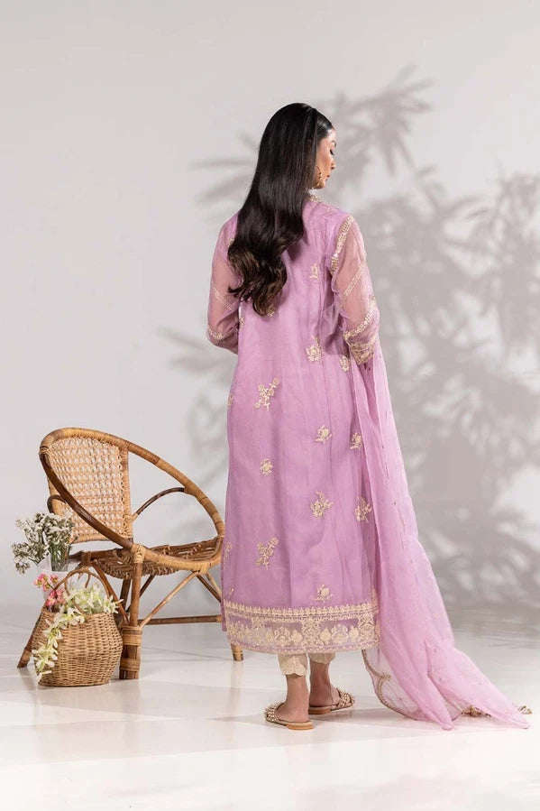 3 Piece Organza Embroidered Suit IDILP-23-172