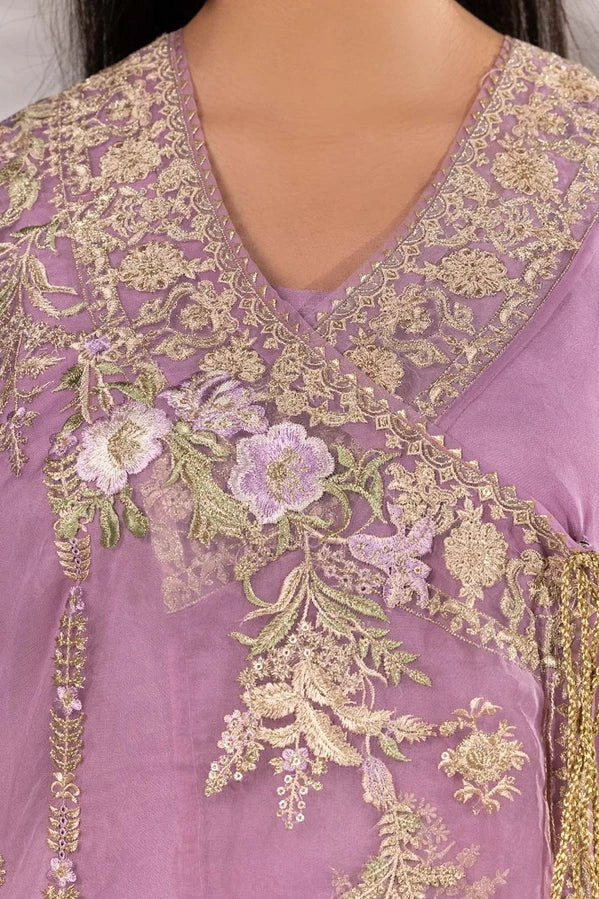 3 Piece Organza Embroidered Suit IDILP-23-172