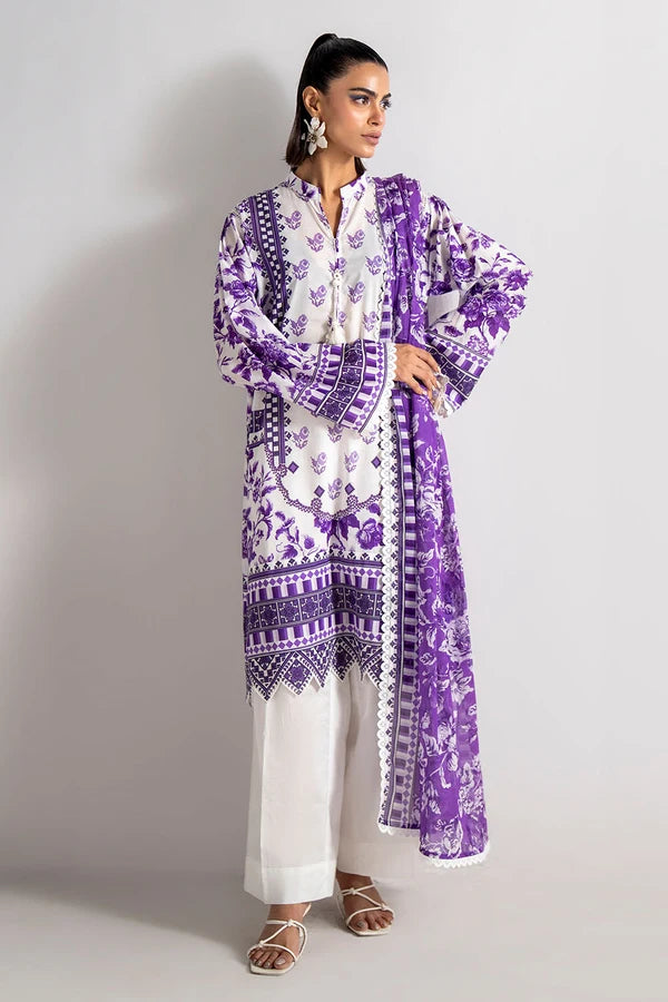 3 Piece Unstitched Printed Lawn Suit IDSD-52118