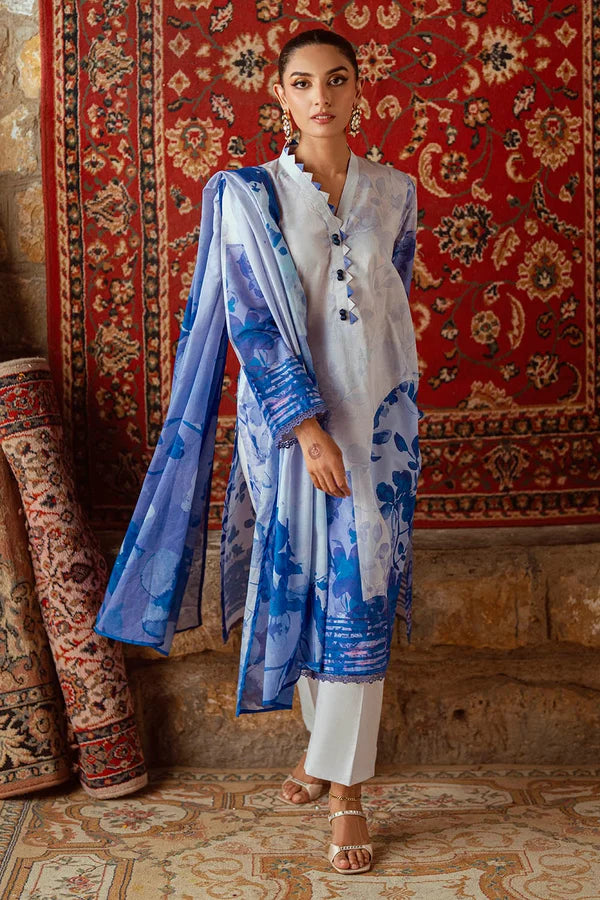 3 Piece Unstitched Printed Lawn Suit IDSD-52018