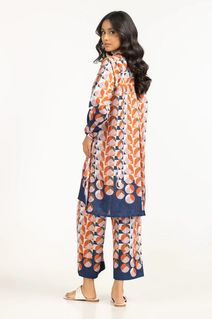 Textured Dobby Printed Co-Ord Set IDIPST-44687