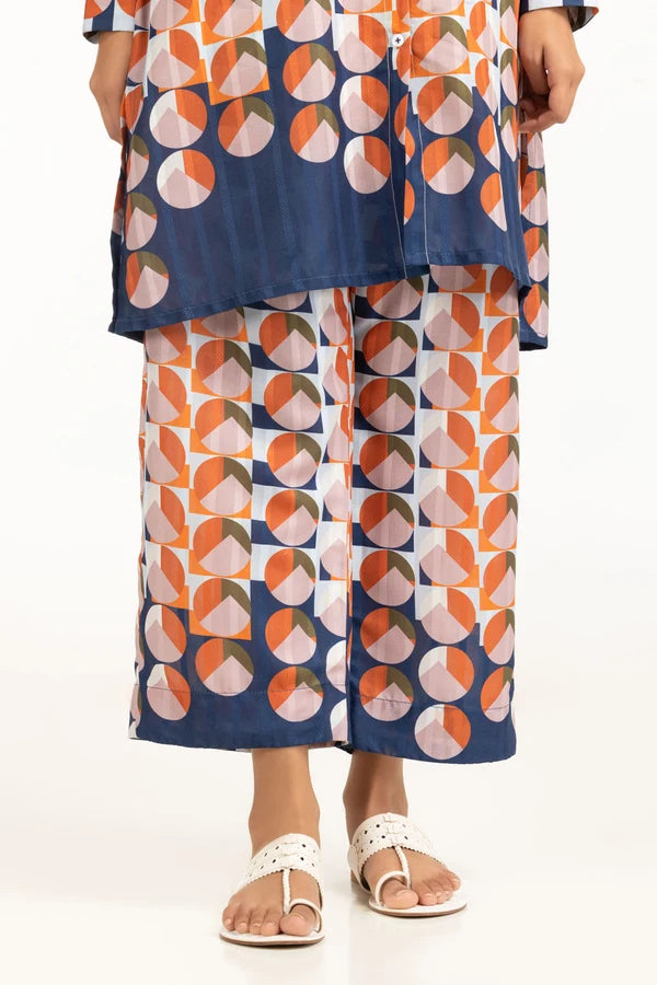 Textured Dobby Printed Co-Ord Set IDIPST-44687